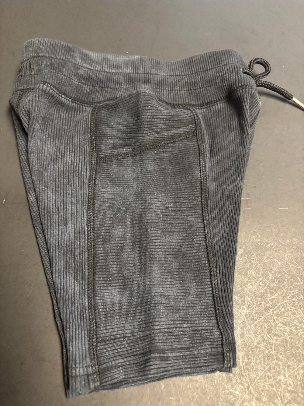 Limited Too Black Ribbed Drawstring Athletic Shorts - Picture 4 of 4